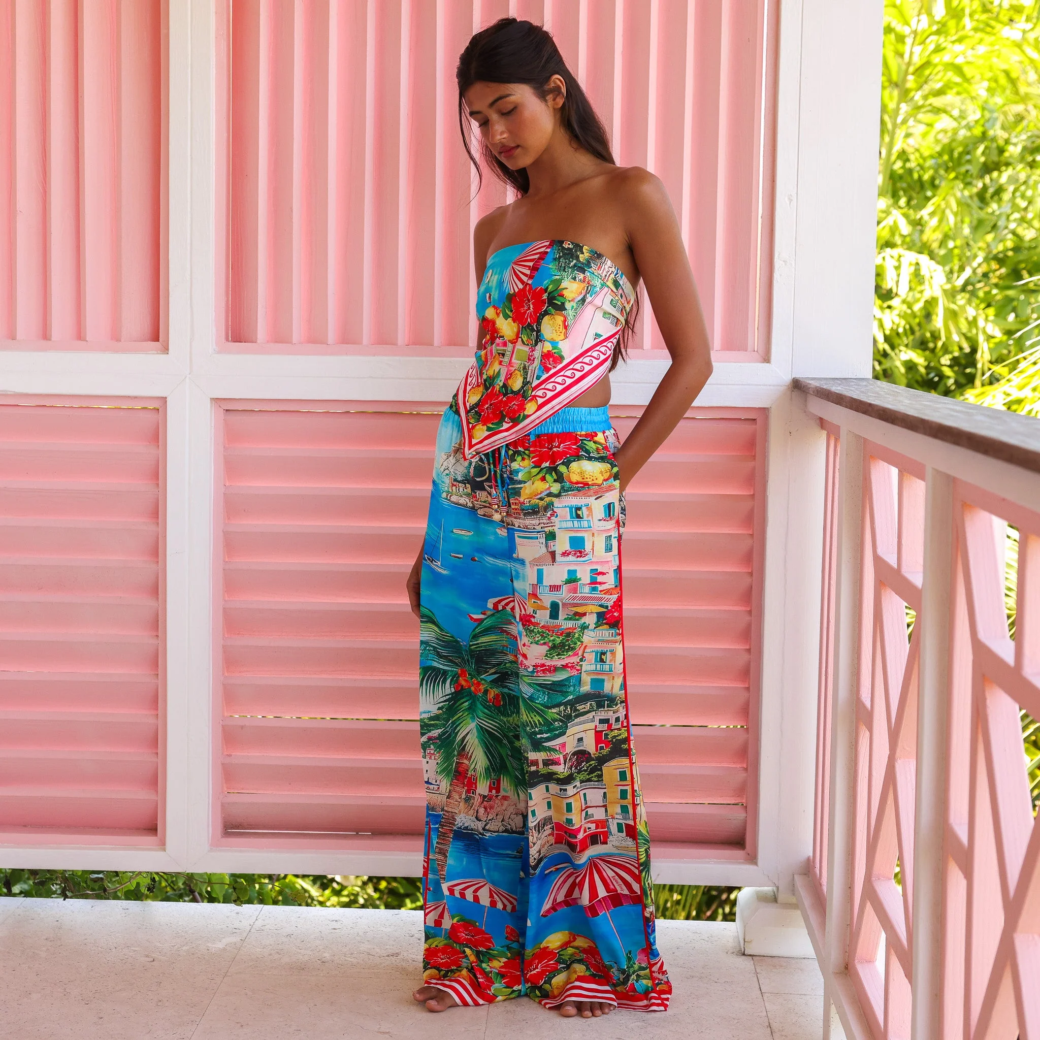 Drawstring Resort Pants - Mermaid Cove - Image 4