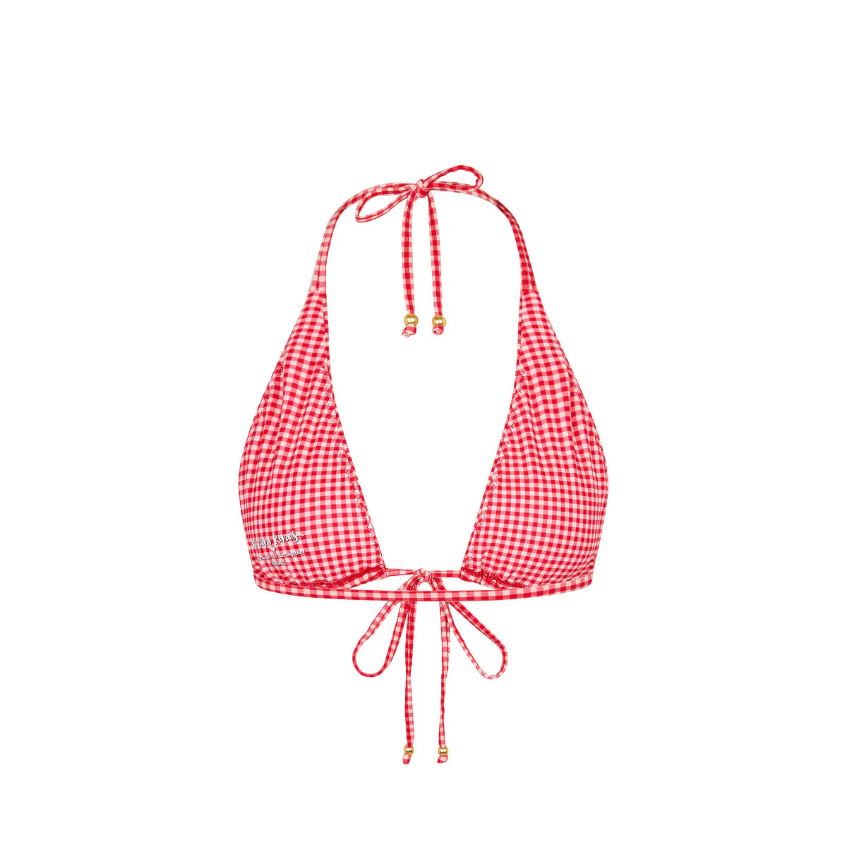 Front Tie Halter Bikini Top - Strawberry Siesta - Image 9