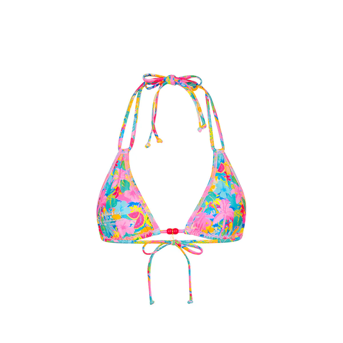 Halter Bralette Bikini Top - Pretty Paradise - Image 9