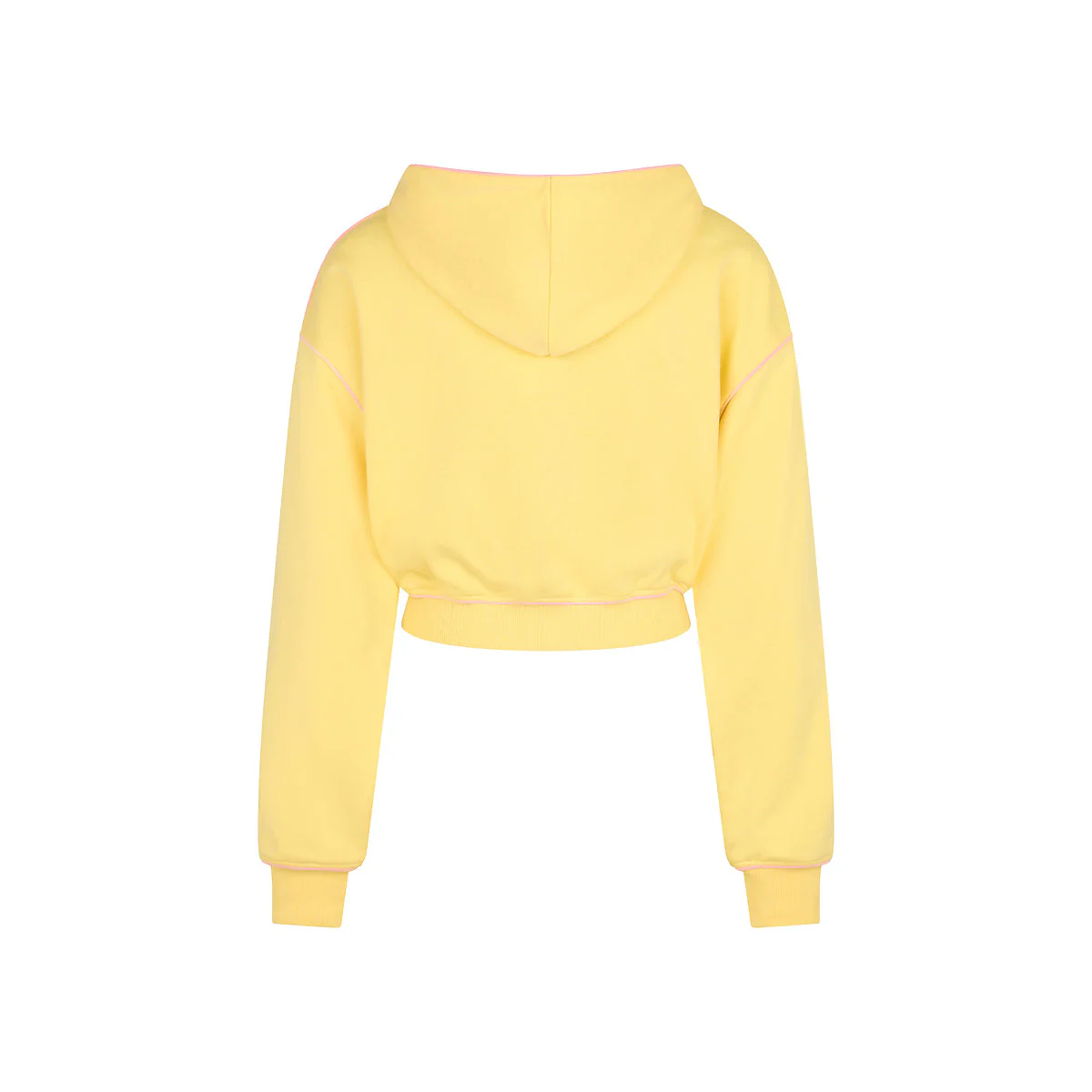 Puff Paint Cropped Hoodie - Custard Cloud - Image 8