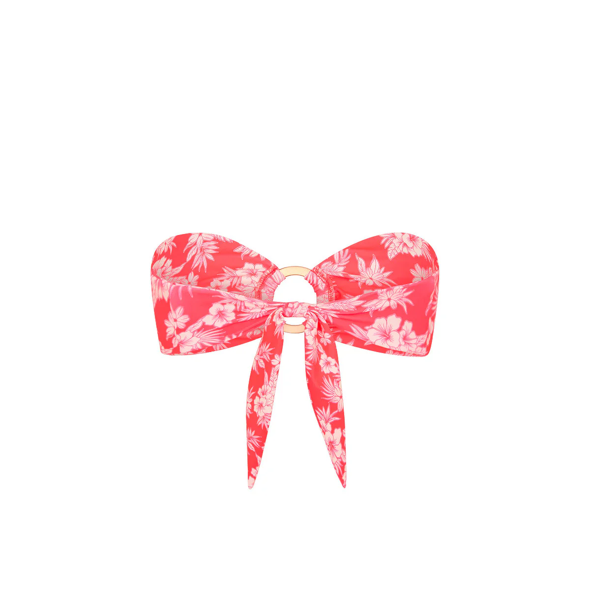 Strapless Bandeau Bikini Top - Island Punch - Image 8