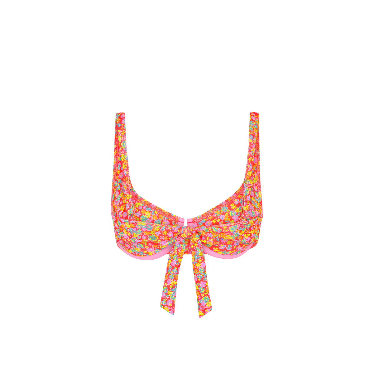 Underwire Tie Back Bikini Top - Bubble Pop - Image 9
